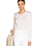 Rag and Bone Bright White Riley Long Sleeve Top XS New NWT Photo 1