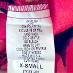 By Eva Multicolored Sheer Sequin Embellished Top Red Size XS Photo 6