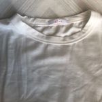 Wink Let’s Flamingo Loose Fitting White Tank Top Yellow Size undefined Photo 2