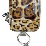 Brighton Wallet Leopard Print Glossy Keychain Zip Card Slots Animal Print Photo 6