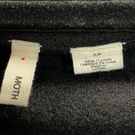 Anthropologie Moth Womens S Wool Shrug Sweater Wrap Cowl‎ Cropped Black Zipper Photo 13