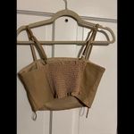 Kirious Faux Leather Cropped Top Photo 3