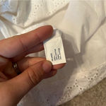 Gap Y2K white eyelet beachy sundress adjustable straps. Size 10 Photo 3