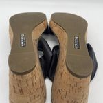 Sperry  Womens 10‎ Sandals Top-Sider Shoreham Black Wedge Heel Cork Leather Slide Photo 11