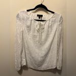 Donna Karan tie neck poet blouse sz 8 Photo 1