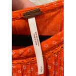 Free People Retro Kitty Crochet Trim Tangerine Mini Dress Photo 3