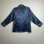 Victoria's Secret  vintage gold label jewel tone paisley print satin pajama small Photo 6