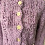 Urban Outfitters  Crop Knit Buttoned Pink Size Medium Cardigan Photo 1