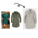 Title Nine  Wren Utility Shirt Dress beige casual work everyday sporty sz M Photo 1