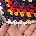 Farm Rio  Multicolored Crochet Denim Shorts Photo 4