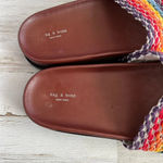 Rag and Bone  Bailey Multi Colored Woven Slides Like New Size 10 runs small Photo 3