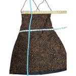 Majorelle  Charli leopard print crossover back-tie mini dress Medium Photo 3