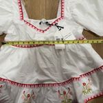 English Factory Embroidered Blouson Top Photo 7