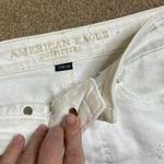American Eagle  White Denim Mini Distressed Skirt  Photo 1