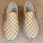 Vans Yellow Checkered Slip On Photo 0