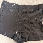 Black Sequin Women's Shorts Size XS Photo 2
