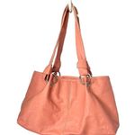 Salmon colored slouchy hobo tote handbag Pink Photo 0