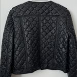 Alice + Olivia  Siri Quilted Studded Black 100% Lamb Leather Jacket Size: M Photo 11