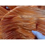 SABINA MUSAYEV Ross Plisse Pleated Wide Leg Pants Orange Womens Size Small Photo 10