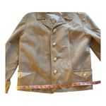 Vintage 60s Highlander Camel Tan Suede Blazer Jacket Womens Preppy Western 12 Photo 8