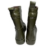 Coach  Women’s Size 9 Fatigue Army Green Lester Shiny Rubber Rain Water Boots Photo 5