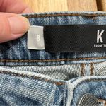 Kut From The Kloth  Denim Bermuda Shorts Raw Hem Size 8 Photo 2