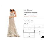 Mac Duggal  FLORAL EMBROIDERED CORSET BODICE GOWN Size 6. $798 Photo 5
