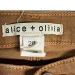 Alice + Olivia  Caramel Brown Mid Rise Skinny Jeans Size 28 Photo 2