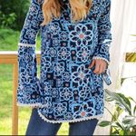 Boho Floral Tunic‎ Blue Photo 8