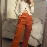 Halara Orange Corduroy Pants Photo 0