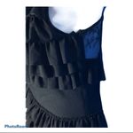 1st Sight Little Black Dress Lace Bodice Tiered Ruffle Skirt Size L Size L Photo 8