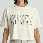Everlane 100% Human Graphic Way-Short Tee Cream Size XXSmall Medium Photo 2