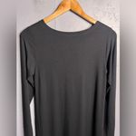 Eileen Fisher  Black Jersey Viscose Long Sleeve Shift Dress Women’s XSMALL Photo 4