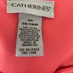 Catherines Women Tunic Top 3X Peach Crochet Detail Kimono Style Flowy Office Photo 1