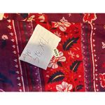Old Navy  Womens Floral Print Scarf Wrap One Size Polyester Burgundy Red Photo 7