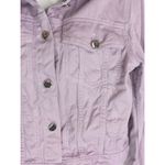 Rachel Comey  Women's Solid Long Sleeve Button Front Denim Jacket Purple Size 6 Photo 1