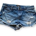 Joe Boxer  Distressed Raw Hem Jean Shorts 5 Photo 0