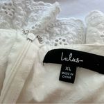 Lulu's Mallorca White Floral Embroidered Lace Sweetheart Neckline Dress XL Photo 12