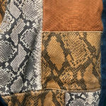 frame denim NWT FRAME LE MINI BOOTCUT LEATHER PATCHWORK JEANS Photo 5