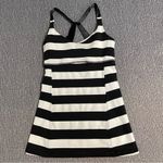 Lululemon Practice Daily Tank Black & White Stripes Photo 4
