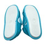 Womens Slippers Fleece Lined Quilted Clog House Shoes Bow Blue Size 11 Photo 3