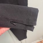 Spanx Black Pull On Pants Large Zipper Ankle Stretch Flat Front Elastic Waist Photo 2