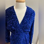 Petal Dew Blue sequin sparkle cocktail dress New with tags size 1X Photo 4