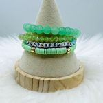 Just Breathe Arm Candy Beaded Bracelet Green Photo 5