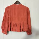 Free People We The Free by  Luka Top Mango Red Size XS | Boho Peplum Blouse Photo 5