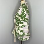 Maje ‎ Imprime Aloha Beige Belted Cardigan Jacket sz 2 SMALL Photo 3