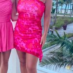 Amazon Pink/Red Floral Mini Dress Photo 2