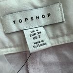 Topshop NEW Linen-Blend Tapered Pants in Lilac Size 2 Photo 8