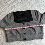 House of Harlow 1960 Houndstooth Black White Button Front Top NEW Gray Size 6 Photo 3