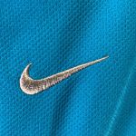 Nike Blue Quarter Zip Fitted Pullover Size Large Photo 5